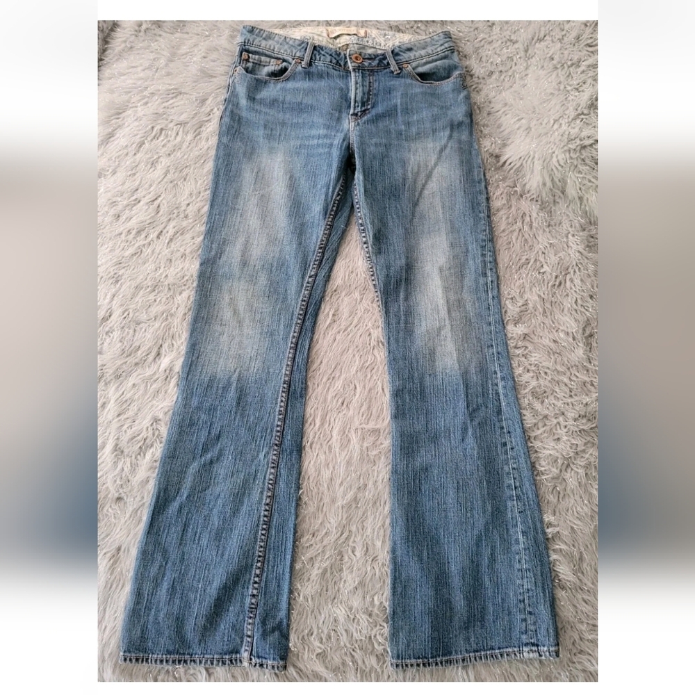 Vintage BootHeel Trading Co Fairfax Low Rise Flare Jeans  Y2k Boot Cut Cotton 8